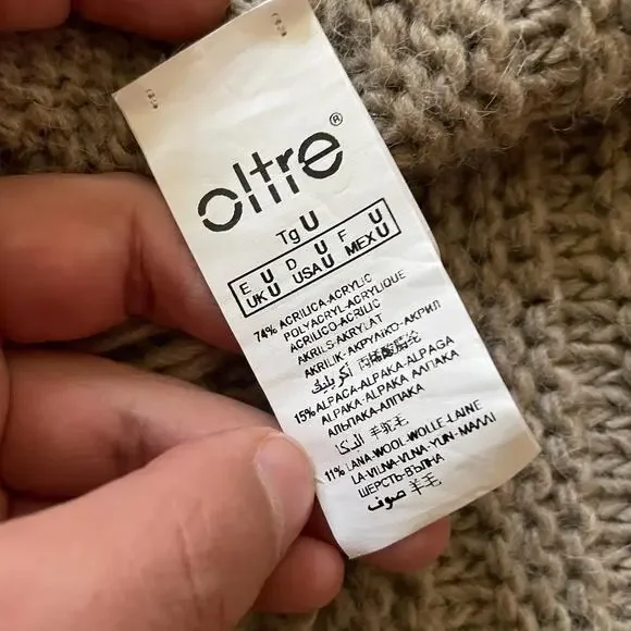 Y2K vintage 2000s Italian knit fringe maxi skirt euro boho fairy wool blend XS/S - Picture 9 of 9